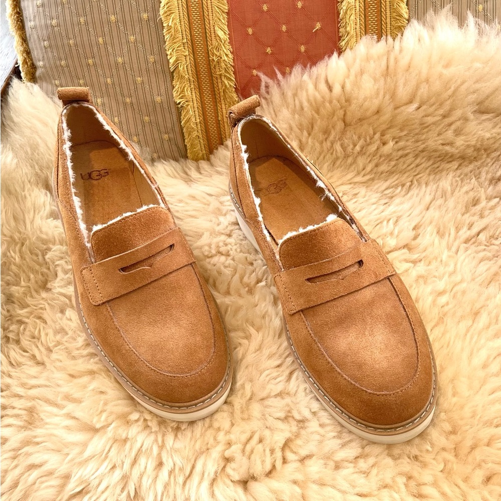 UGG Atwater Spill Seam Chestnut Loafers